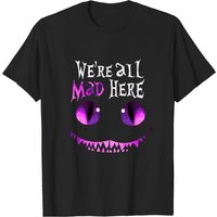 We're All Mad Here Men's T-Shirt in Black