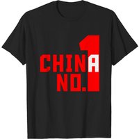 T-shirt pour hommes China Number One en noir — T-shirts pour hommes