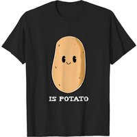 T-shirt Is Potato pour hommes en noir — T-shirts pour hommes