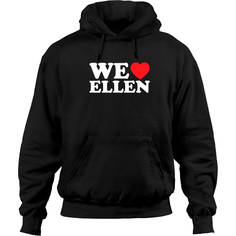 Sweat à capuche We Love Ellen pour Ellen Degeneres - Unisexe Noir — Sweats à capuche pour hommes