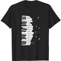 T-shirt pour homme avec motif de touches de piano — T-shirts pour hommes