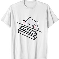 T-shirt Mème Édition Piano Bongo Cat pour Hommes