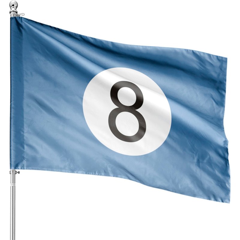 Drapeaux de Maison Magic 8 Ball - Impression Double-Face — Drapeaux décoratifs