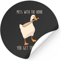 Mess With The Honk You Get The Bonk Stickers