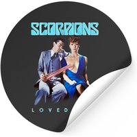 Scorpions Melty Black Adult Sticker