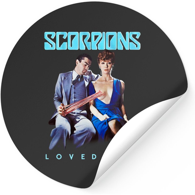 Autocollant Melty Black des Scorpions — Autocollants et stickers