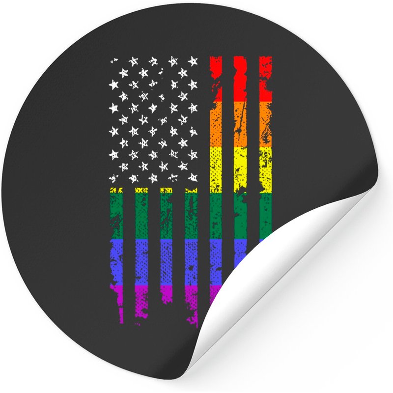 Distressed Rainbow Flag Sticker - Gay Pride — Stickers & Decals