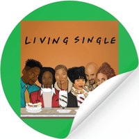 Living Single Sticker - Classic Square Style