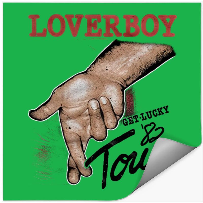 Loverboy 1979 Canadian Rock Band 1982 Get Lucky Tour Juniors Sticker — Stickers & Decals