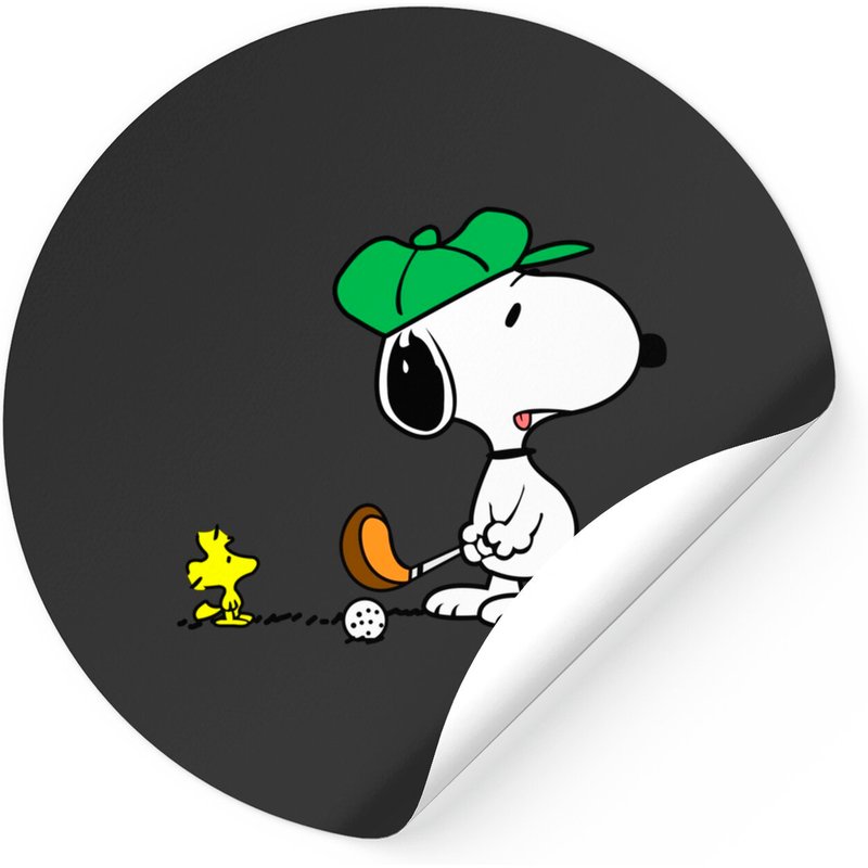 Snoopy Golf Sticker for Black Theme — Stickers & Decals