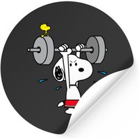 Snoopy Working Out Sticker