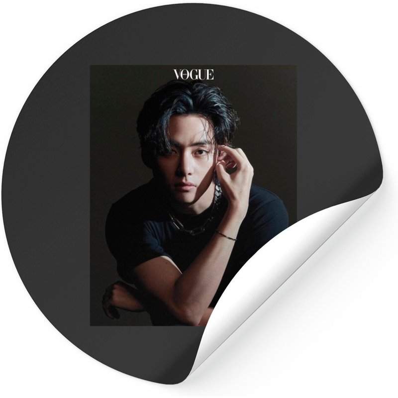 Taehyung (v) BTS Mag Classic Sticker — Stickers & Decals