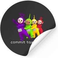 Commit Tax Fraud Teletubbies Sticker