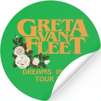 Greta Van Fleet Dreams In Gold Tour 2022 Sticker — Stickers & Decals