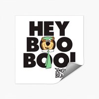 Autocollant Yogi Bear Hey Boo Boo — Autocollants et stickers