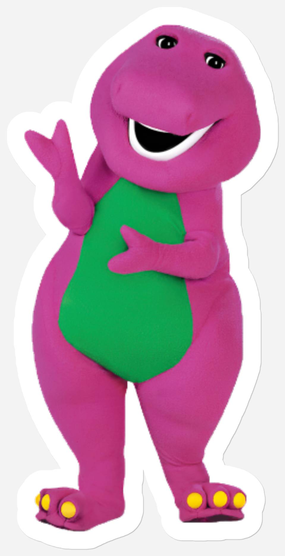 Autocollant classique Barney le dinosaure