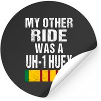 Autocollant Hélicoptère UH-1 Huey Vétéran du Vietnam — Autocollants et stickers