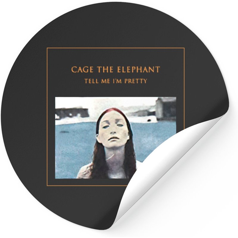 Autocollant noir Cage The Elephant Tell Me I'm Pretty 2016 Tour — Autocollants et stickers