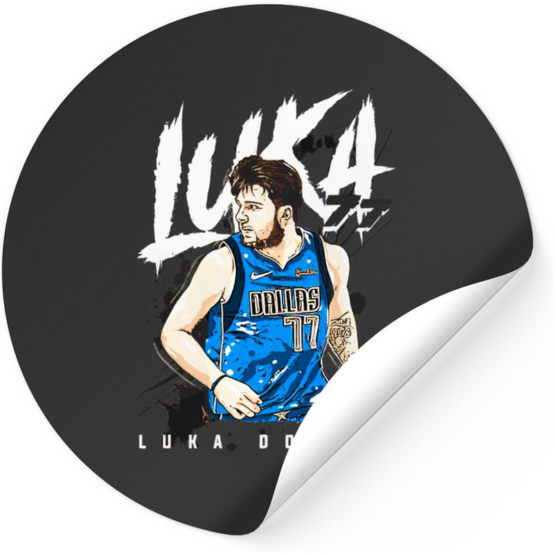 Luka Doncic Sticker - Classic Square Style — Stickers & Decals