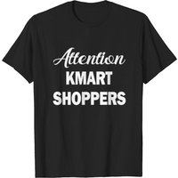 T-shirt Attention Kmart Shoppers pour hommes en noir — T-shirts pour hommes