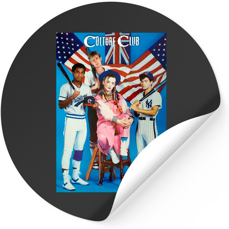 Graphic Culture Club Boy George 1980s Sticker — Stickers & Decals