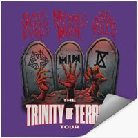 Autocollant de la Tournée Trinity Of Terror 2022 — Autocollants et stickers