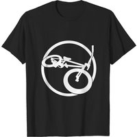 BMX Wheel T-Shirt for Men in Black