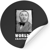 Autocollant The Three Stooges Curly - Le gars le plus intelligent — Autocollants et stickers