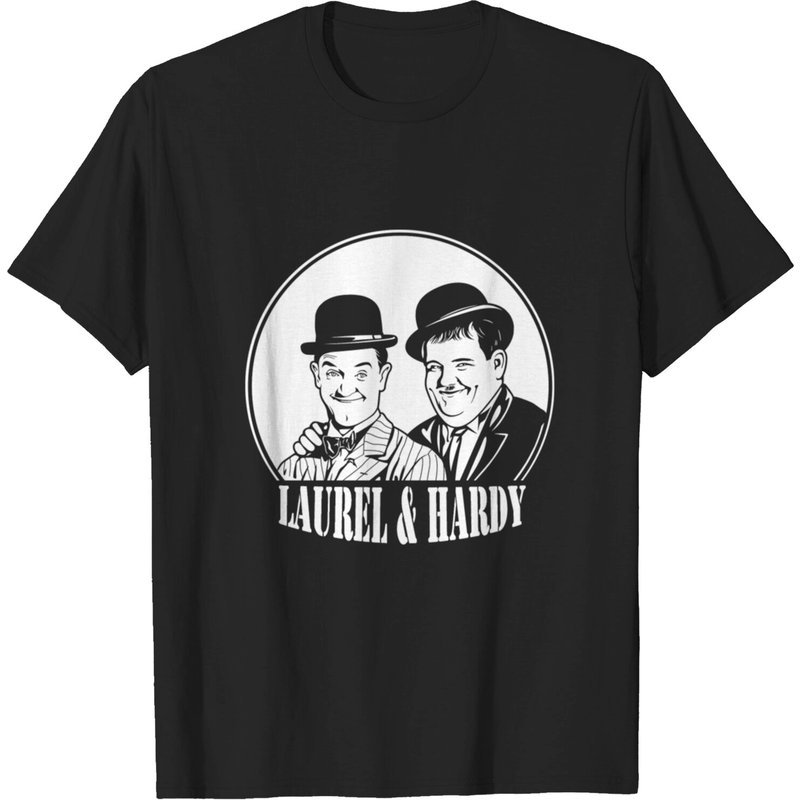 Laurel & Hardy Funny T-Shirt for Men — Mens T Shirts