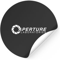 Autocollant Zip Aperture Laboratories - Design Carré Classique — Autocollants et stickers