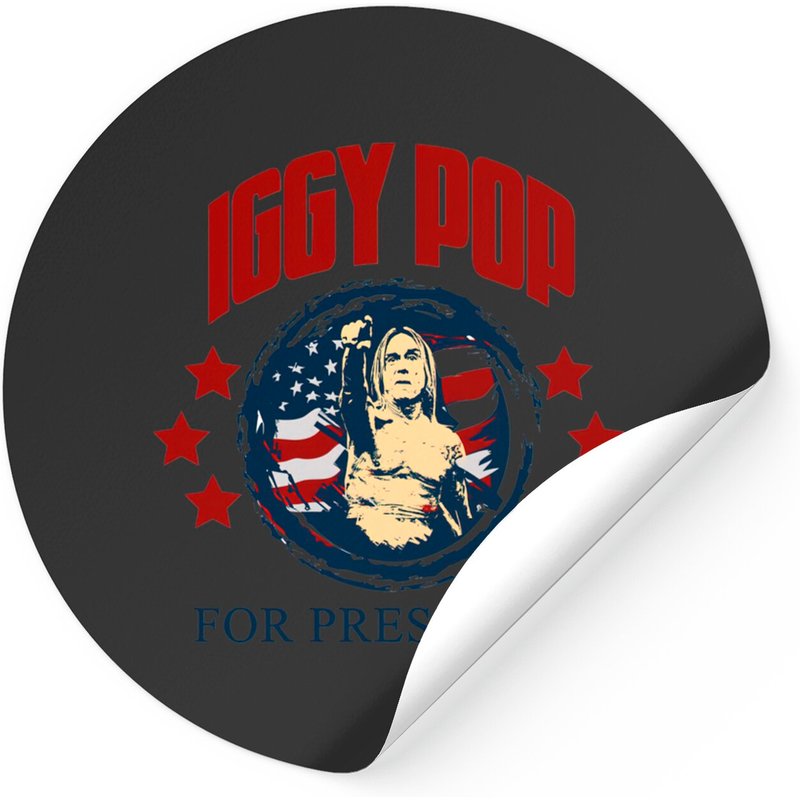 Iggy Pop For President Sticker — Stickers & Decals