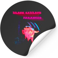 Autocollant Black Sabbath Paranoid Ozzy Osbourne Tony Iommi — Autocollants et stickers