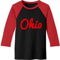 Script Ohio Baseball Tees State of Ohio Hooded Sweatshirt for Men