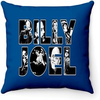 Billy Joel Throw Pillows for Cover Only - Royal Blue — Decorative Cushions