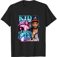 T-shirt en coton lourd Kid Cudi pour hommes en noir