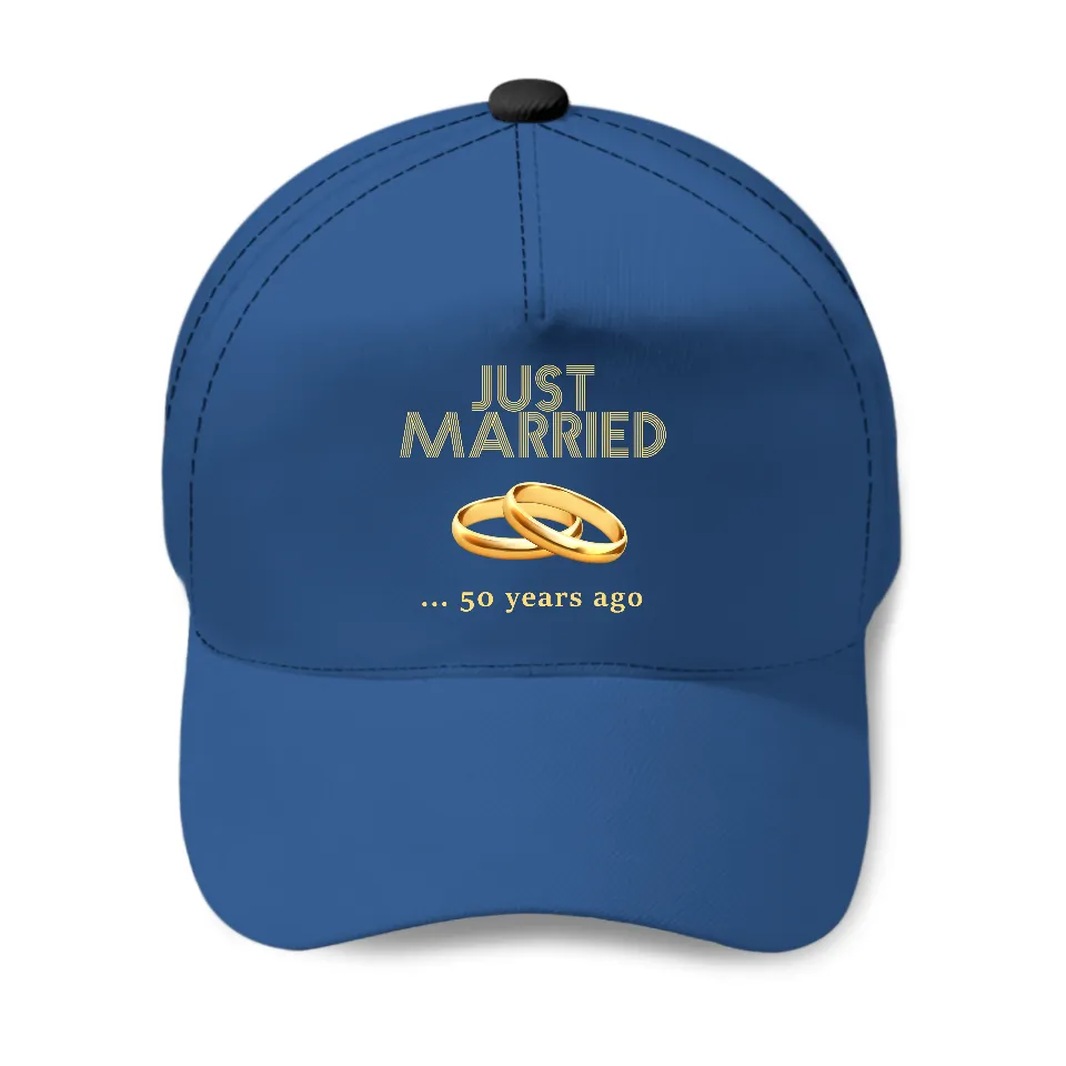 Casquette de baseball 50e anniversaire de mariage Just Married 50 ans — Casquette de baseball