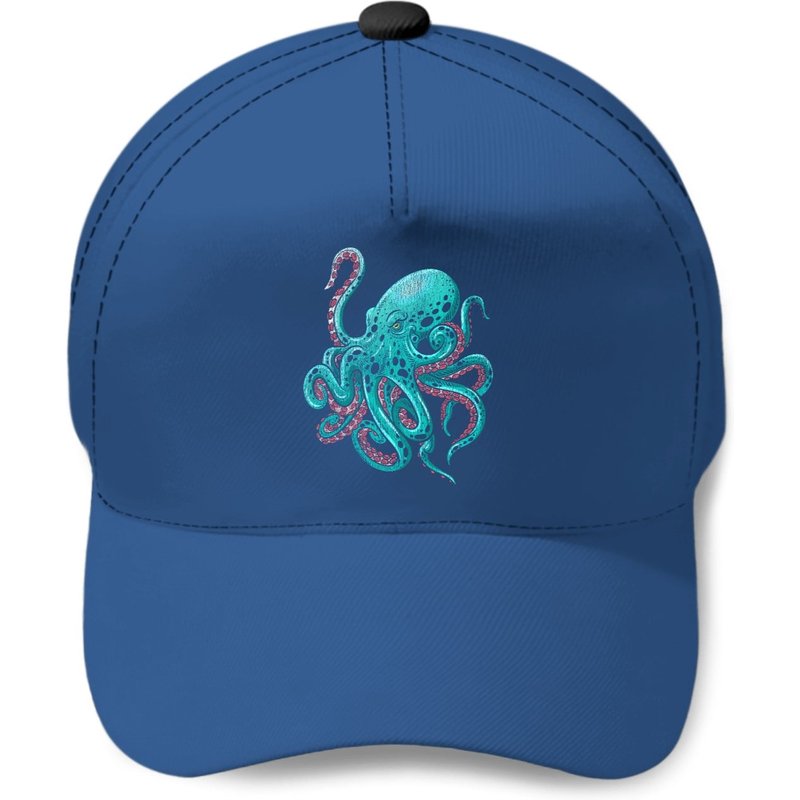 Casquette Kraken Octopus en bleu royal — Casquette de baseball
