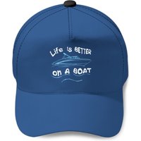 Life Is Better On A Boat Captain Boater Baseball Cap — Baseball Cap