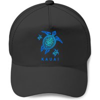 Casquette de baseball Kauai Hawaii Sea Blue Tribal Turtle — Casquette de baseball