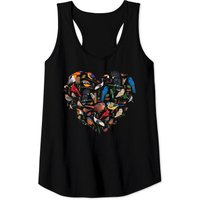 Birds Lover Heart Bird Watching Tank Top for Men