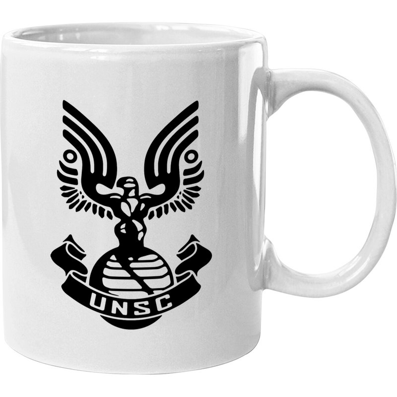Halo Unsc Ceramic Mug - Customizable and Dishwasher Safe