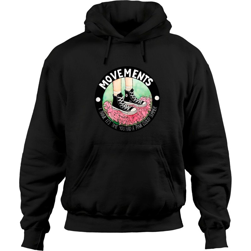 Hoodie essentiel Movements-Daylily pour unisex en noir — Sweats à capuche pour hommes