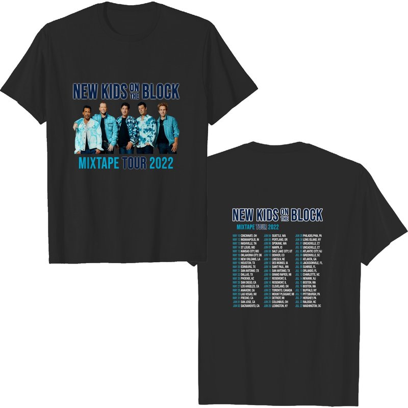 NK On The Block The Mixtape Tour 2022 Concert T-Shirt for Men