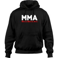 Hoodies MMA Arts Martiaux Mixtes en Noir avec Logo Éloquent — Sweats à capuche pour hommes