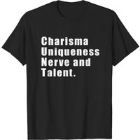 T-shirt Charisma, Uniqueness, Nerve and Talent Drag Race pour hommes — T-shirts pour hommes