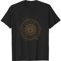 Astrology Sun Logo T-Shirt for Men in Black — Mens T Shirts