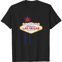 T-shirt Welcome to Las Vegas pour hommes en noir