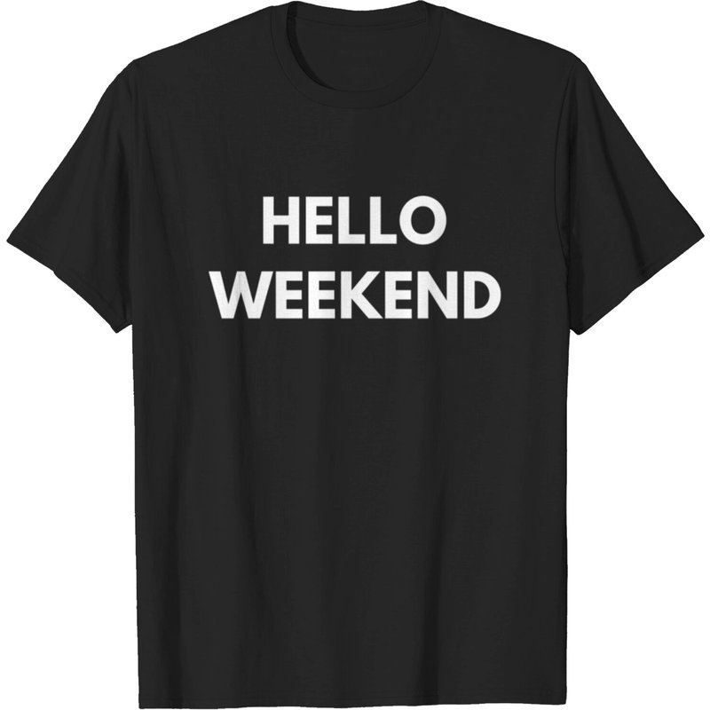 T-shirt de Weekend pour Hommes en Noir — T-shirts pour hommes