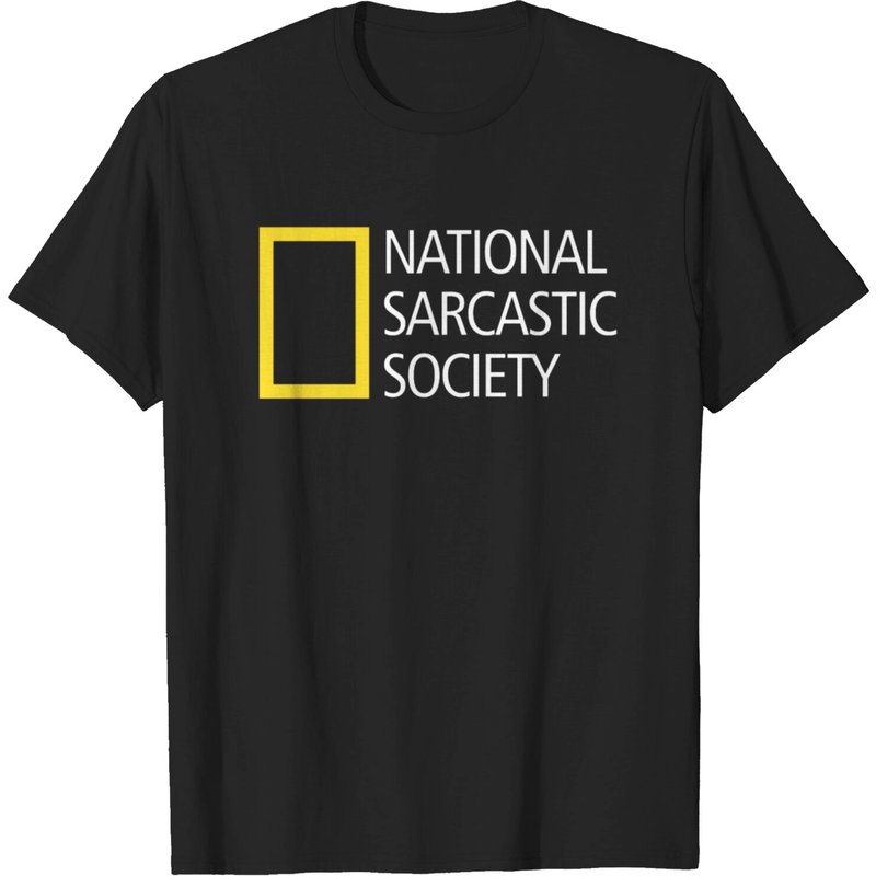 T-shirt pour hommes de la National Sarcastic Society en noir — T-shirts pour hommes