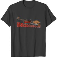T-shirt Homme avec Balai de Sorcière et Moteur